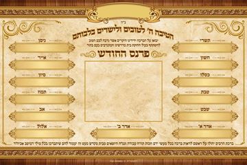 Picture of Parnes Hachodesh Donor Sign + Insert