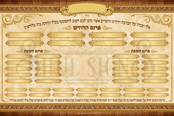 Picture of Parnes Hachodesh and Parnes Hashabbos