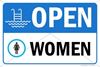 Picture of Sign - Pool Open - English - double sided