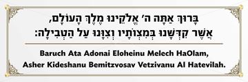 Picture of Acrylic  Mikvah Sign