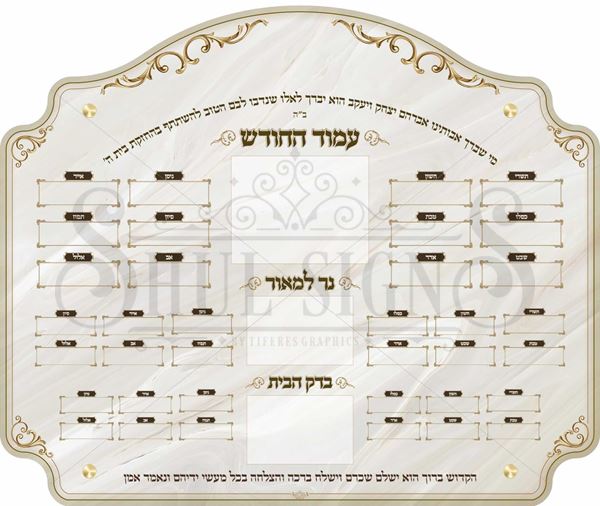 Picture of Aluminum Ner L'maor & Parnes  + 3 Insert