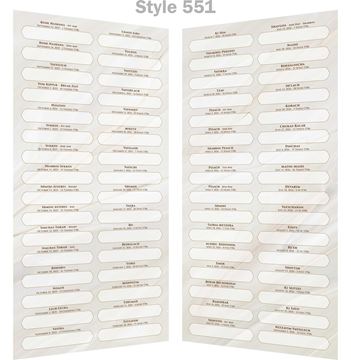 Picture of Aluminum Insert Strips A 5787  (Kiddush Sign)